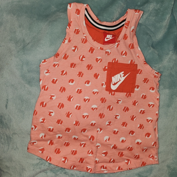 Nike Orange Swoosh Tank Top Lightweight Athletic - Picture 1 of 6